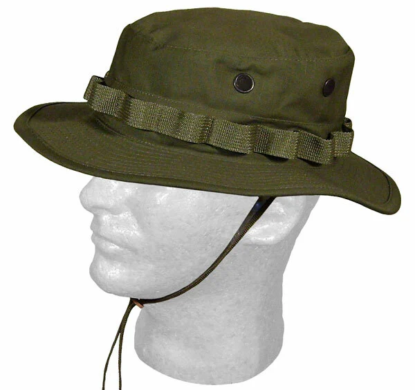 Seller listing photo: Olive boonie hat with size options