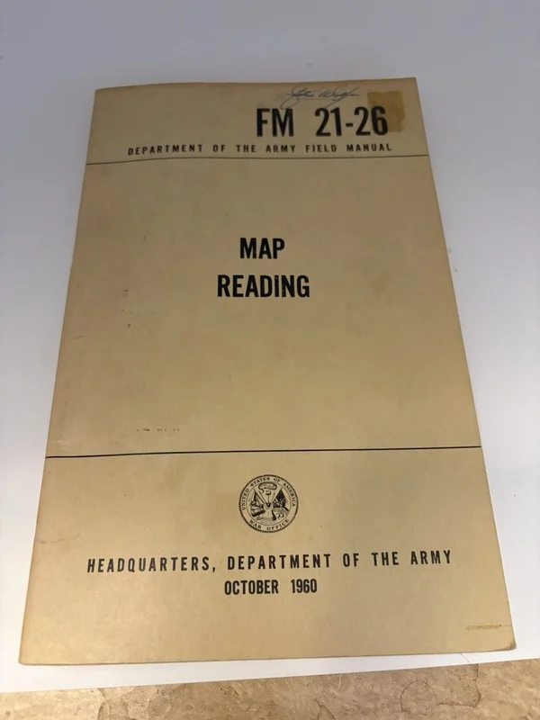 Seller listing photo: 1960 map-reading field manual